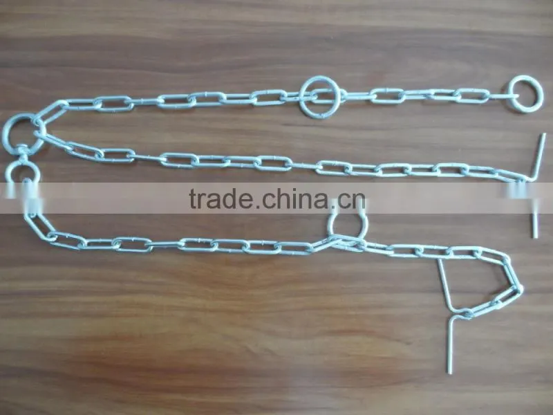 GALVANIZED ANIMAL CHAINS ,danimal chain link ,cat chain,cow chain
