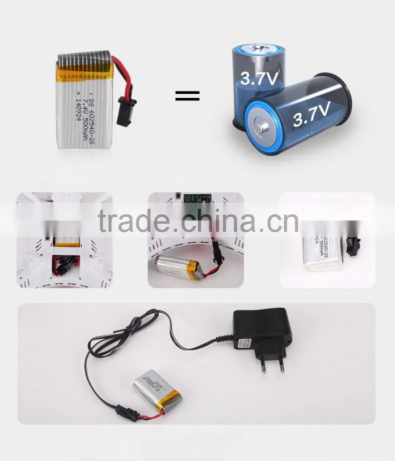 Headless mode drone with camera and LED lights