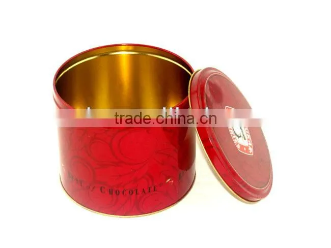 Big size round cookie box for food packing