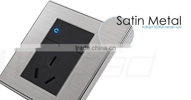 2015 China Hot Sale Wholesaler Wallpad Luxury Wall Light Switch Panel Network Computer COM Socket