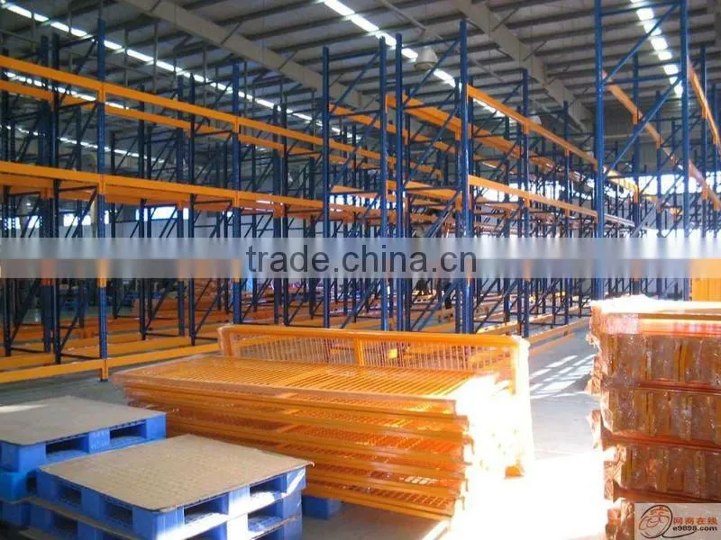 Steel warehouse shelving