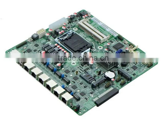 Intel B75 LGA1155 Firewall mainboard mini itx Motherboard with 6 LAN H67SL