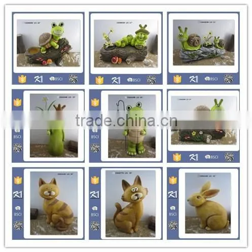 New products ceramic home garden solar light frog