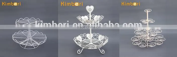 2 tier heart shape metal cake tray for wedding