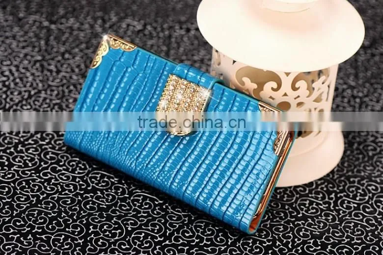 High Quality Snakeskin Pattern Flip Wallet Leather Case For Apple iPhone5 5S