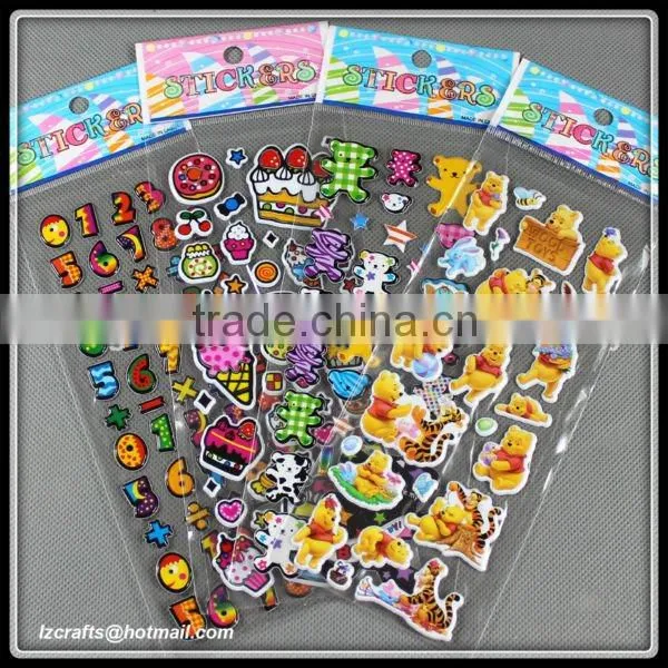 2012 customized puffy sticker