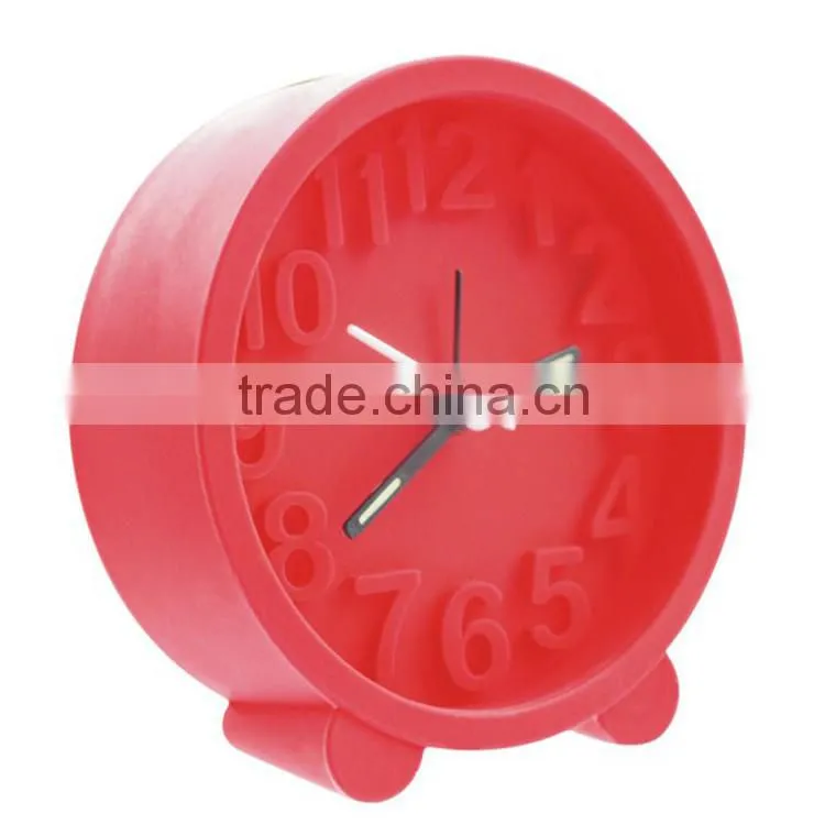 New creative fashion round alarm clock