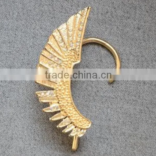 manufacturer full diamonds rhinestone angel wing ear cuff
