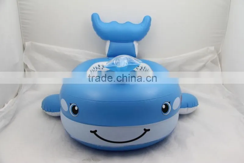 whale design inflatable kids pool