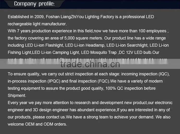High quality new hot sale outdoor searchlight led with USB charger port