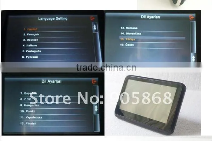 New Arrive Cheapest 4.3" car GPS 4GB +128RAM+800MHZ load New 3D Map 4.3 inch gps tracker