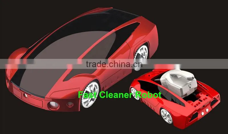 Newest design car style robot vacuum cleaner china and portable handheld vacuum cleaner double use