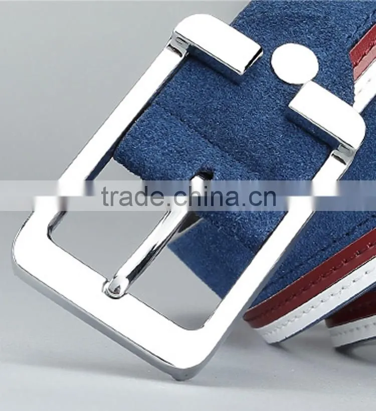 College school fashion style oem belt with frosted skin