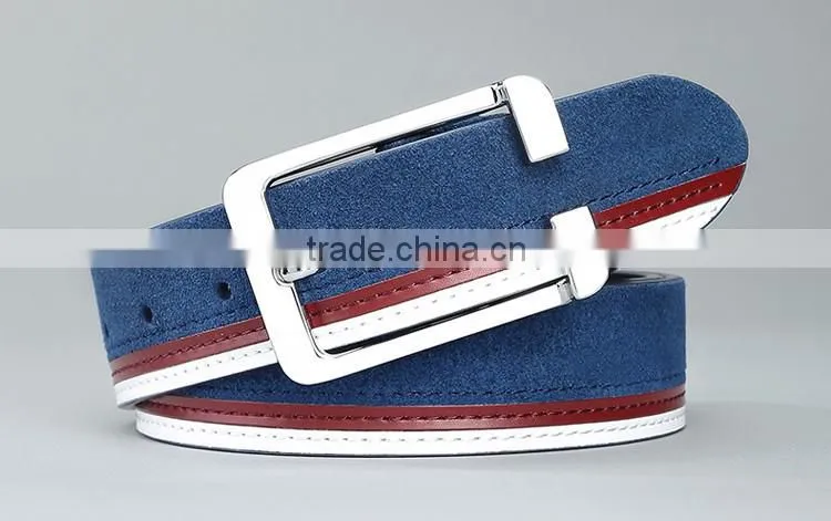 College school fashion style oem belt with frosted skin