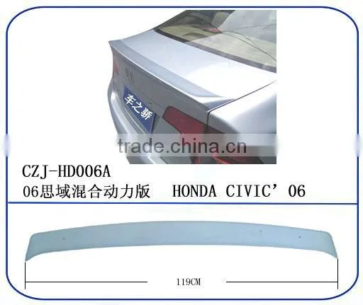 Abs rear spoiler for CIVIC ' 06+