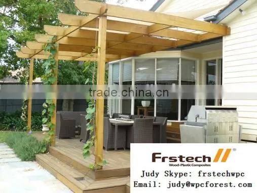 fully recyclable eco-friendly wood plastic composite pergola/Plastic Wood Pergola