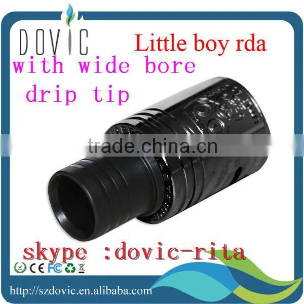 New arrival dark horse rda with 2 drip tips wholesale dark horse rda clone