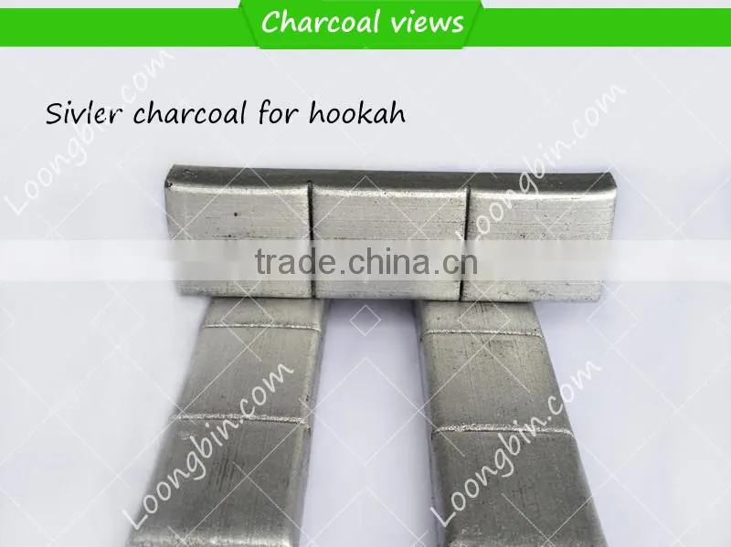 Natural material LONGBIN factory machine made hookah shisha silver torch coal