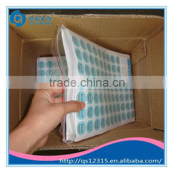 Self-adhesive scratch off label sticker