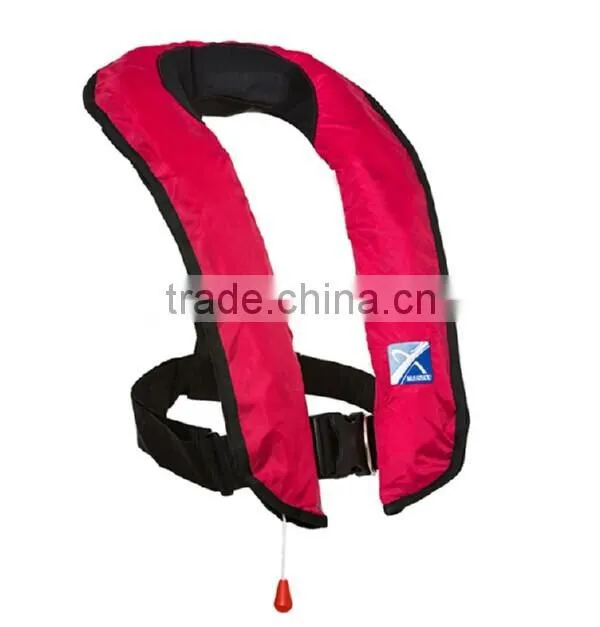CE approved polyester+nylon oxford jet ski inflatable life jackets low price