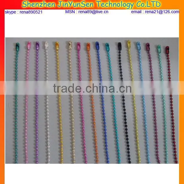 iron ball chain necklace with clasp
