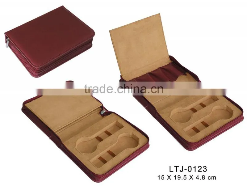 leather watch travel case