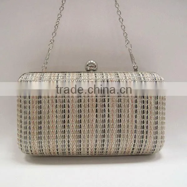 2015 new design ladies straw clutch