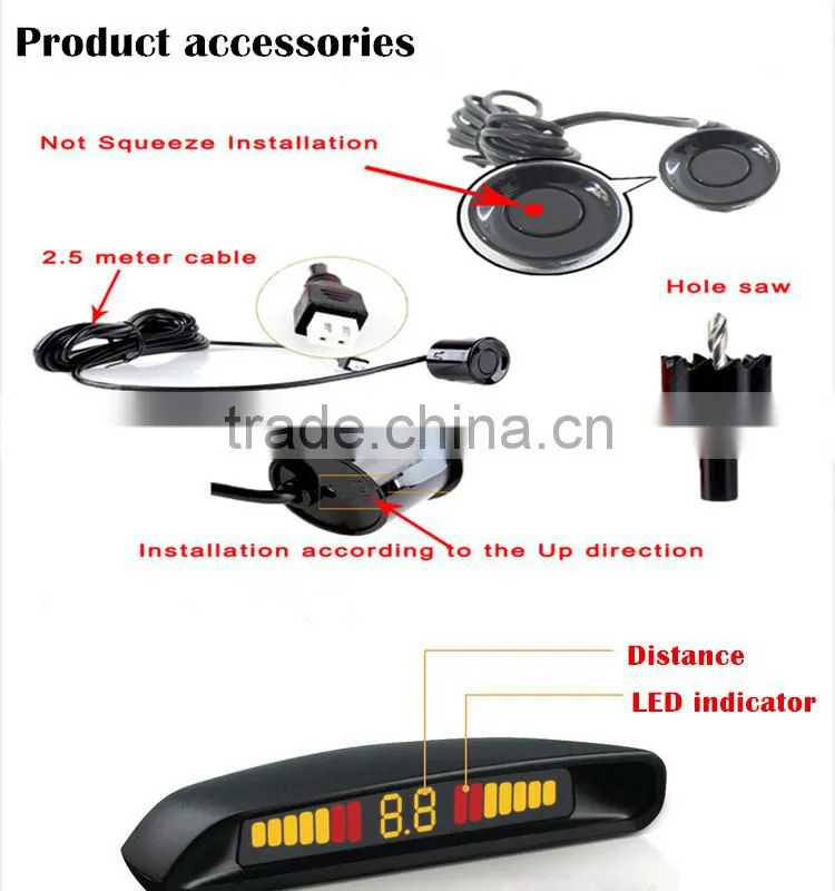2015 DC 12V electromagnetic flush mount parking sensor