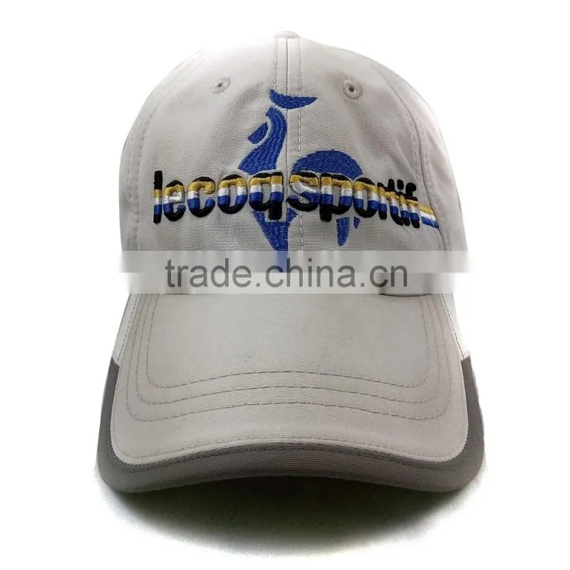 Custom Embrossed 100% cotton baseball hat plastic buckle cap