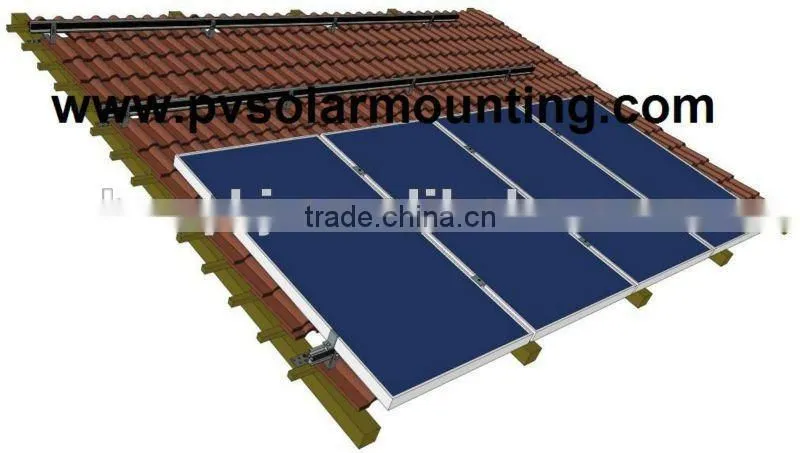 Solar tile roof mounting bracket