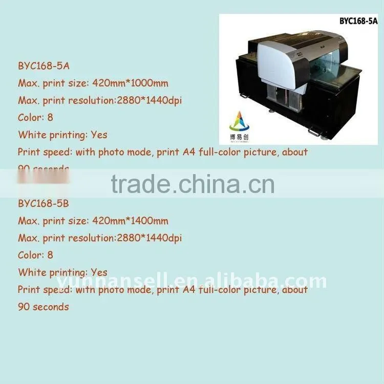 Flatbed tee shirt shrit printing machines