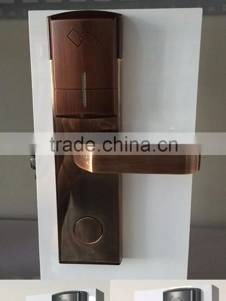 factory wholesale rfid security electric handle safe digital hotel keyless smart card door lock