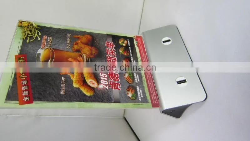 High capacity portable charger power bank with LED advertisement display