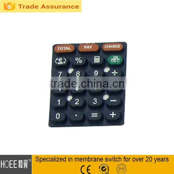 high quality custom silicone rubber keypad for remote