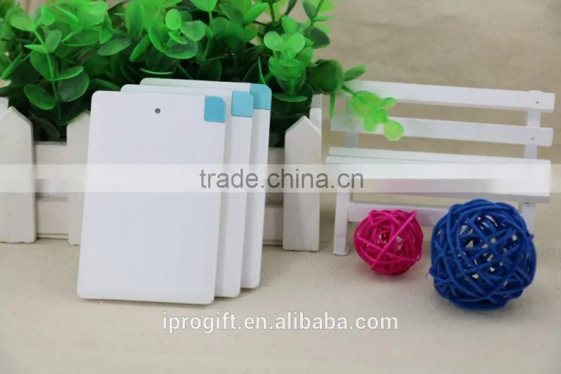 Wholesale promotion item custom logo creadit card universal power bank 2500mah