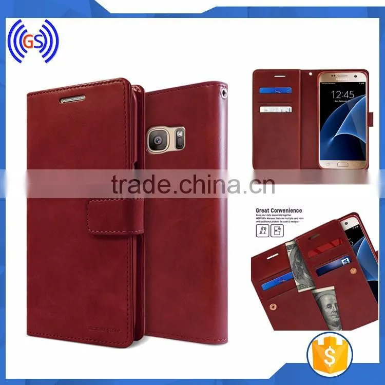 Distribute Mercury goospery business style flip leather phone case for samsung galaxy j3