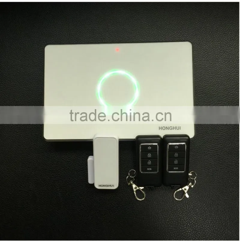 HongHui A1 GSM SMS Alarm Wireless Home Burglar Security System With remote controller door magnetic sensor PIR