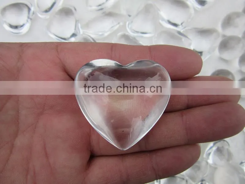 2015 cheapestClear heart shaped crystal for gifts