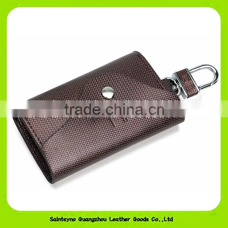 Best quality genuine leather keychain holder wallet key wallet 16116