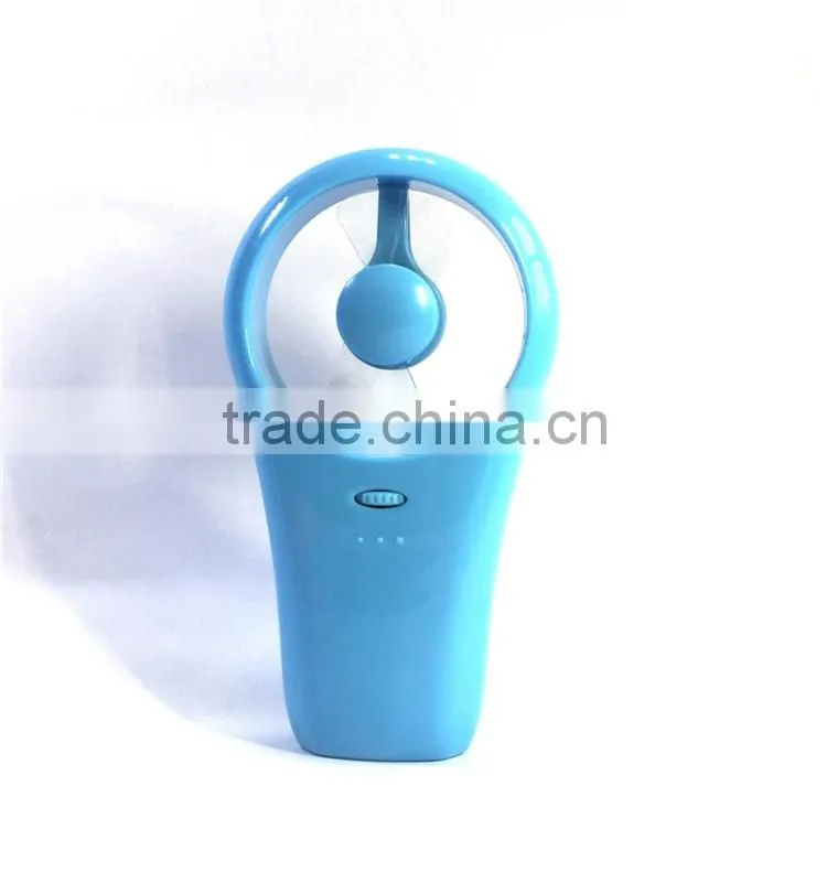 Give Away Gift USB Windmill Mini Fan Hand-held Mini Super Mute USB/Battery Operated Cooling Fan Pink