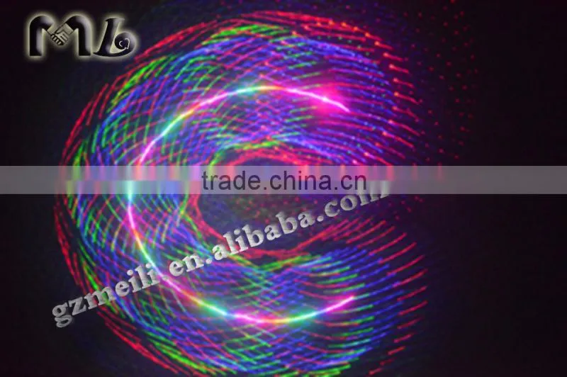 1W 3D beam RGB laser light