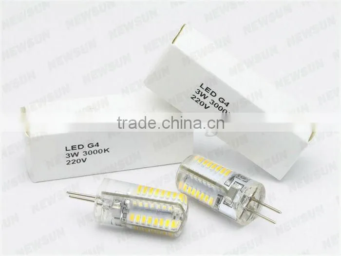 Best price G4 bulbs car led light/ home light replacement kit small size 220V 3W high brightness light corn bulbs G4