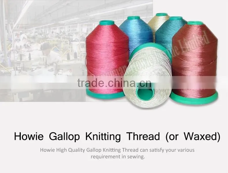 100% polyester Thread for making shoes Gallop Knitting thread