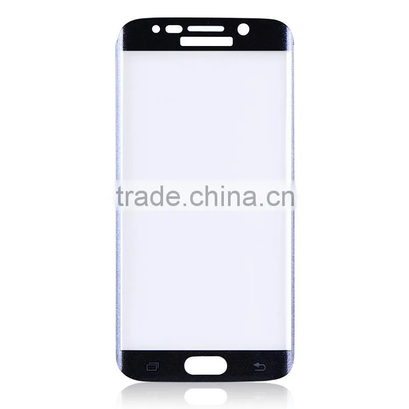 factory price colorful full cover 9h tempered glass screen protector for Samsung galaxy s6 edge plus