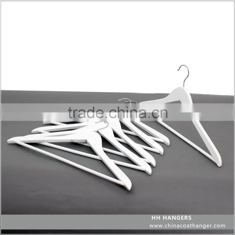 high quality wooden bottom hanger pants hanger for wholesale