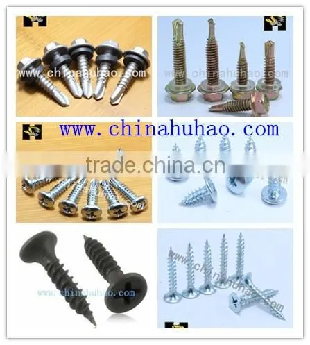 22 A white zinc hexgon head self tapping screw to Sheet metal processing