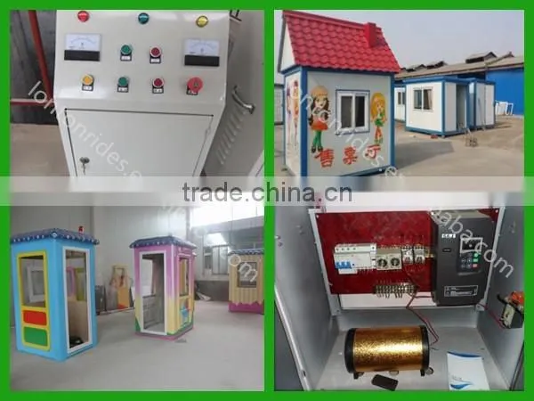 coin game machine 3/6 seats mini merry go round for children games
