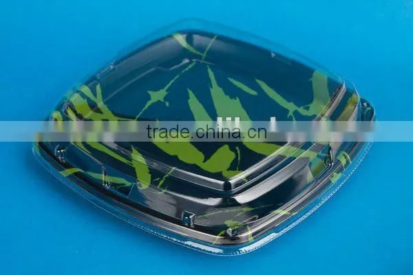 SM1-3130A Square Plastic Plate,plastic tray,disposable tray with Transparent Lid for Food