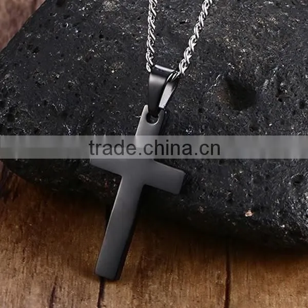 High Quality Fashion Cross Pendant Stainless Steel Necklace