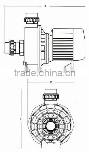 high quality EMAUX SR series pump for swimming pool